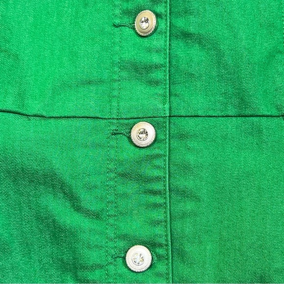 Studio Park x Jane Treacy Women's Green Denim Jacket Size S - Picture 3 of 13